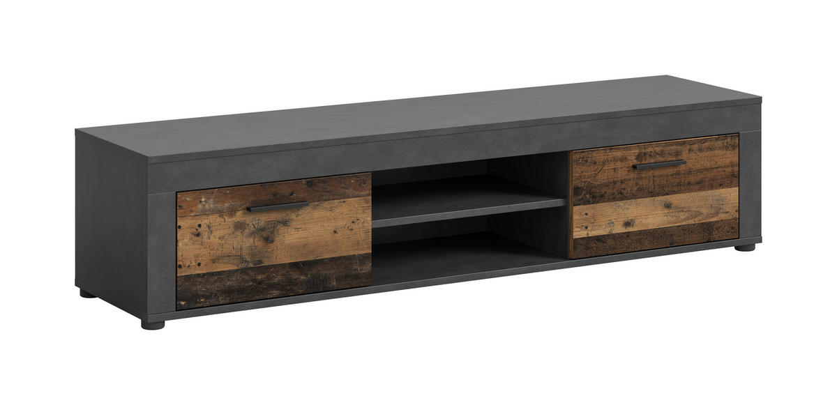 TV-BÄNK 160/37/40 cm  - svart/antracit, Design, trämaterial/plast (160/37/40cm) - MID.YOU