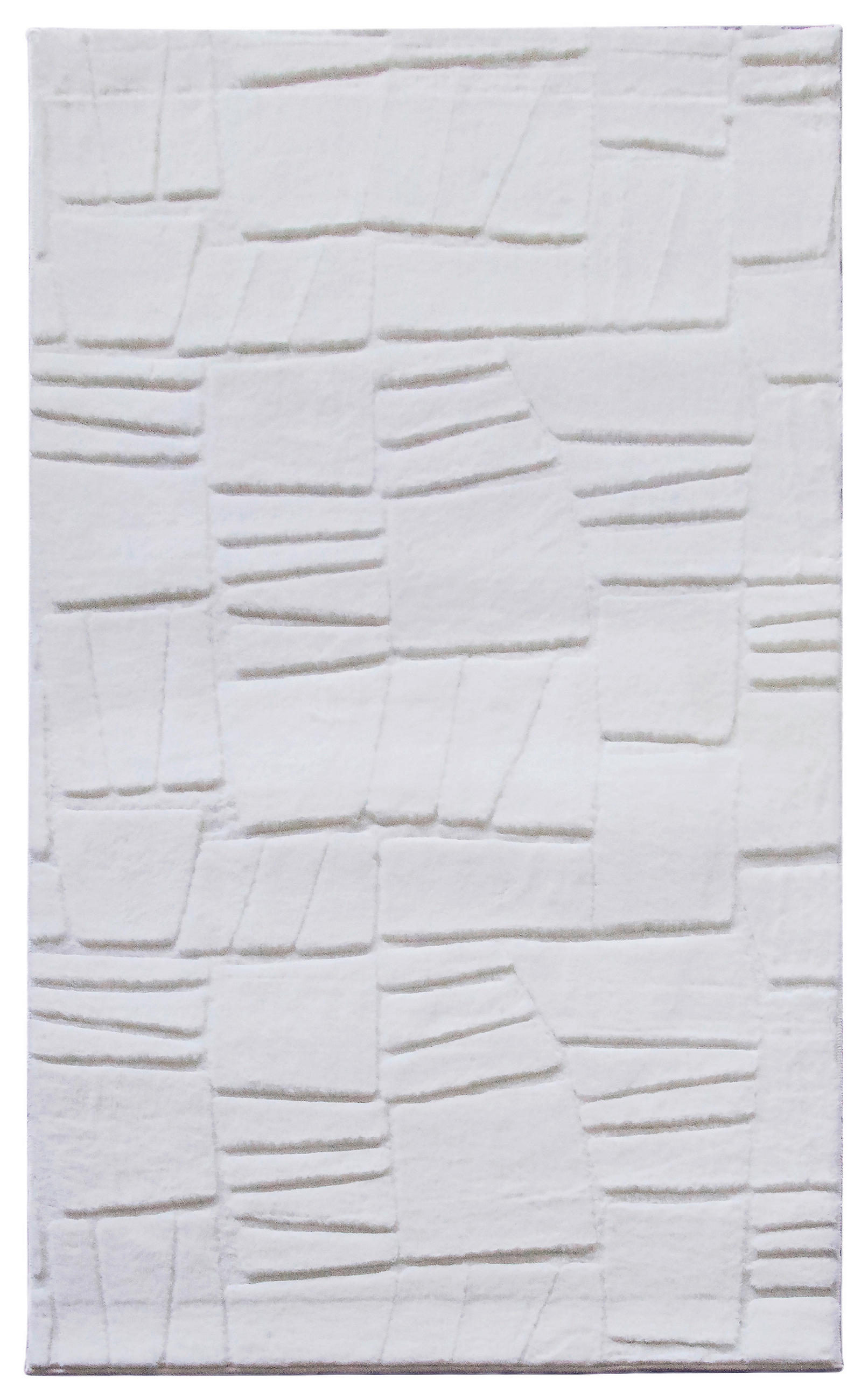 TKANÝ KOBEREC, 160/230 cm, biela - biela, Design, textil (160/230cm)