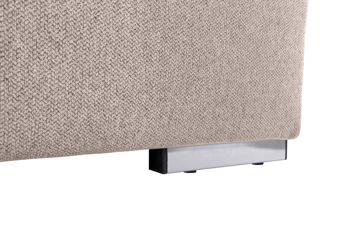 WOHNLANDSCHAFT in Beige  - Beige/Grau, Design, Textil/Metall (215/328/173cm) - MID.YOU