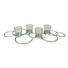 TEELICHTHALTER - Silberfarben, Design, Glas/Metall (64/27,5/9cm) - Ambia Home TEELICHTHALTER - Silberfarben, Design, Glas/Metall (64/27,5/9cm) - Ambia Home