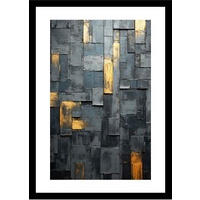 OBRAZ, abstraktní, 50/70/1,5 cm - vícebarevná, Basics, textil (50/70/1,5cm)