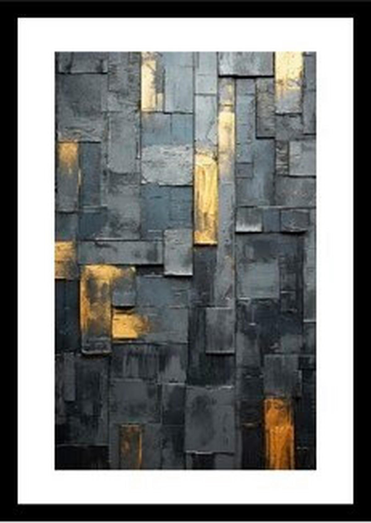 OBRAZ, abstraktní, 50/70/1,5 cm - vícebarevná, Basics, textil (50/70/1,5cm)