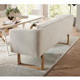 SITZBANK 224/91/69 cm Flachgewebe Beige massiv Holz  - Eichefarben/Beige, Design, Holz/Textil (224/91/69cm) - Valnatura