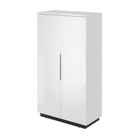 HIGHBOARD Tuluza 80/145,1/40,5 cm  - Weiss Hochglanz/Weiss, Design, Holzwerkstoff/Metall (80/145,1/40,5cm) - MID.YOU