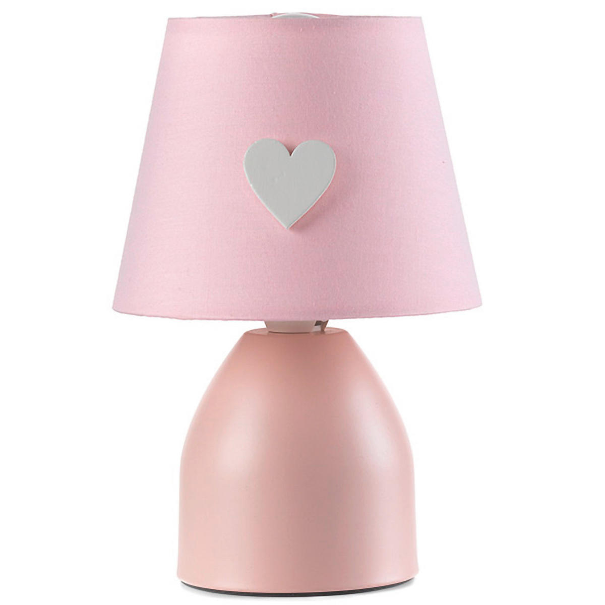 KINDERTISCHLEUCHTE  - Pink, Basics, Textil/Metall (13/19cm)