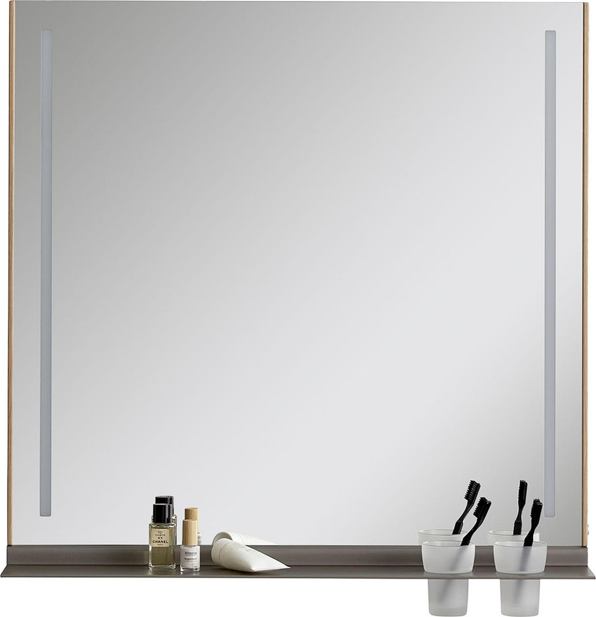 BADEZIMMERSPIEGEL 82/79,8/17 cm  - Wildeiche, Design, Holz (82/79,8/17cm) - Musterring
