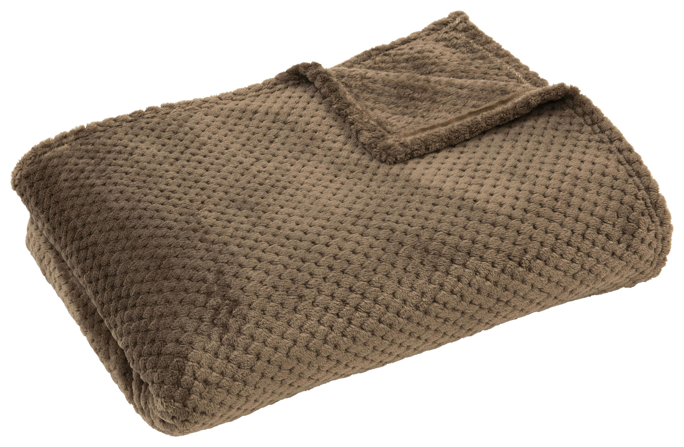 DECKE NELE 150/200 cm  - Hellbraun, Basics, Textil (150/200cm) - Novel