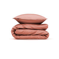 BETTWÄSCHE Satinado Makosatin 155/220 cm  - Dunkelrosa, Basics, Textil (155/220cm)