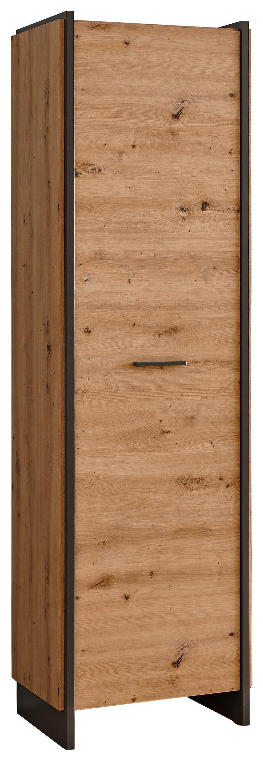 GARDEROBENSCHRANK  in 57,4/198,1/41,3 cm  - Eichefarben/Grau, Trend, Holzwerkstoff/Kunststoff (57,4/198,1/41,3cm) - Hom`in