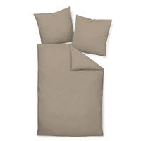 BETTWÄSCHE Giacomo Makosatin 200/220 cm  - Braun, Basics, Textil (200/220cm) - Janine