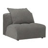 SESSEL in Flachgewebe Hellgrau  - Hellgrau/Schwarz, MODERN, Kunststoff/Textil (98/77/108cm) - Stylife