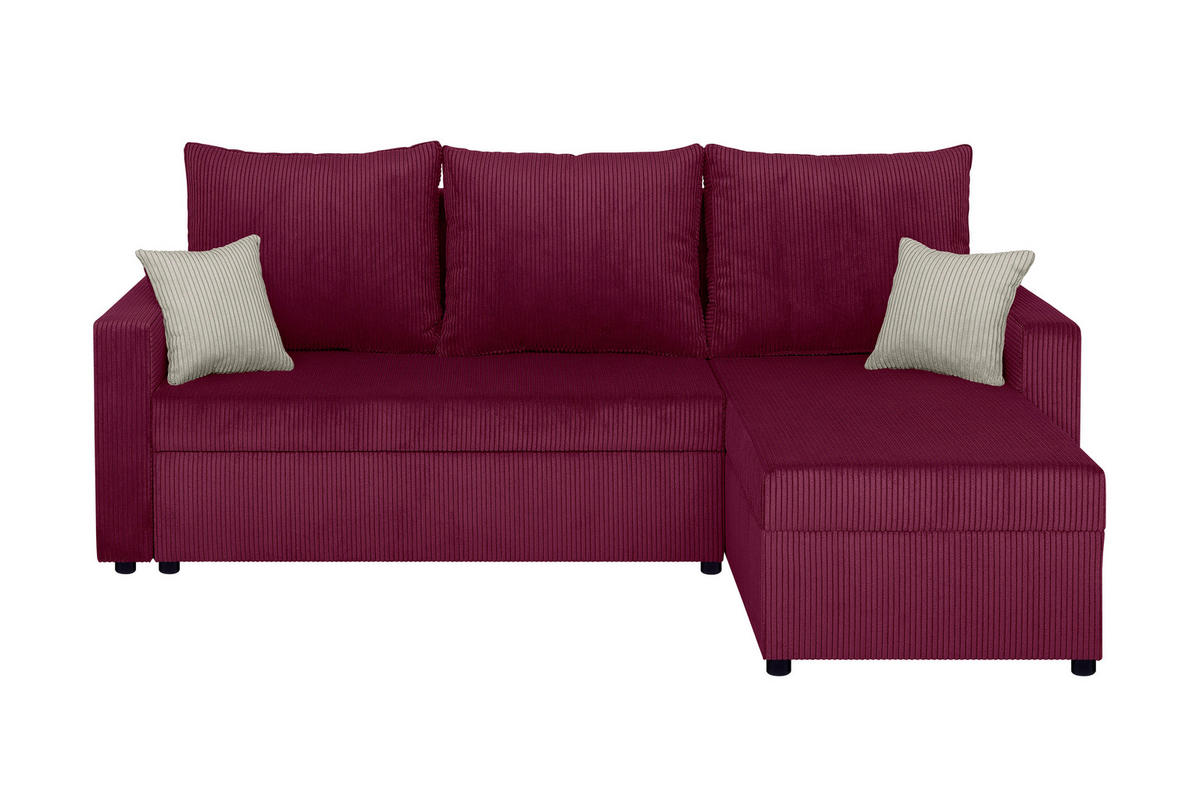ECKSOFA Rot  - Rot, Design, Kunststoff/Textil (228/147cm) - P & B