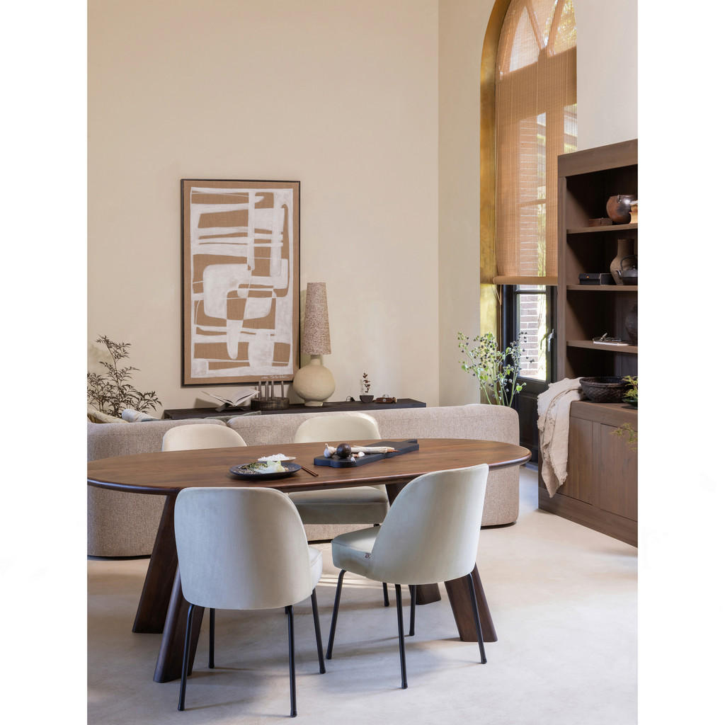 Thumbnail - Livetastic Esstisch Roundly, Walnuss, Holz, Mangoholz, organisch, eckig, 100x76x200 cm, in verschiedenen Größen erhältli...