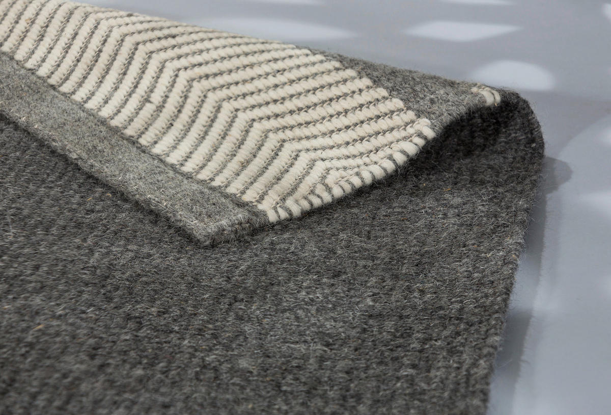 HANDWEBTEPPICH 170/240 cm Botana Grau  - Grau, Design, Textil (170/240cm) - Schöner Wohnen