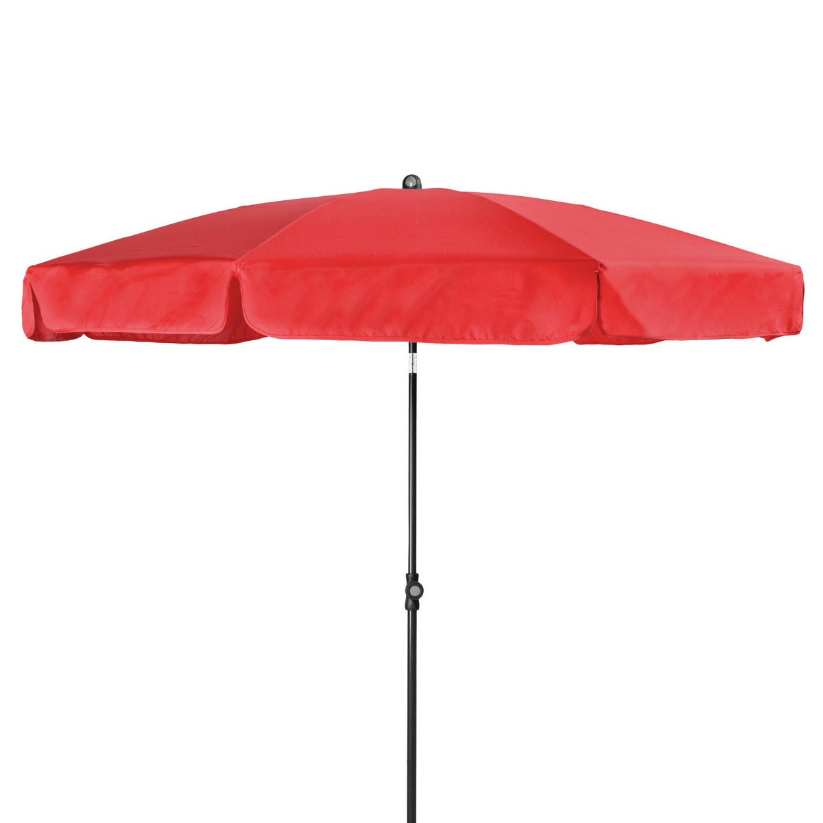 SONNENSCHIRM 200 cm   - Anthrazit/Rot, Basics, Textil/Metall (200cm) - Doppler