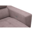 ECKSOFA in Chenille Altrosa  - Chromfarben/Altrosa, Design, Textil (207/301cm) - Xora