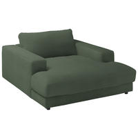 XXL-SESSEL in Feincord Olivgrün  - Schwarz/Olivgrün, Design, Kunststoff/Textil (150/86/170cm) - Lomoco