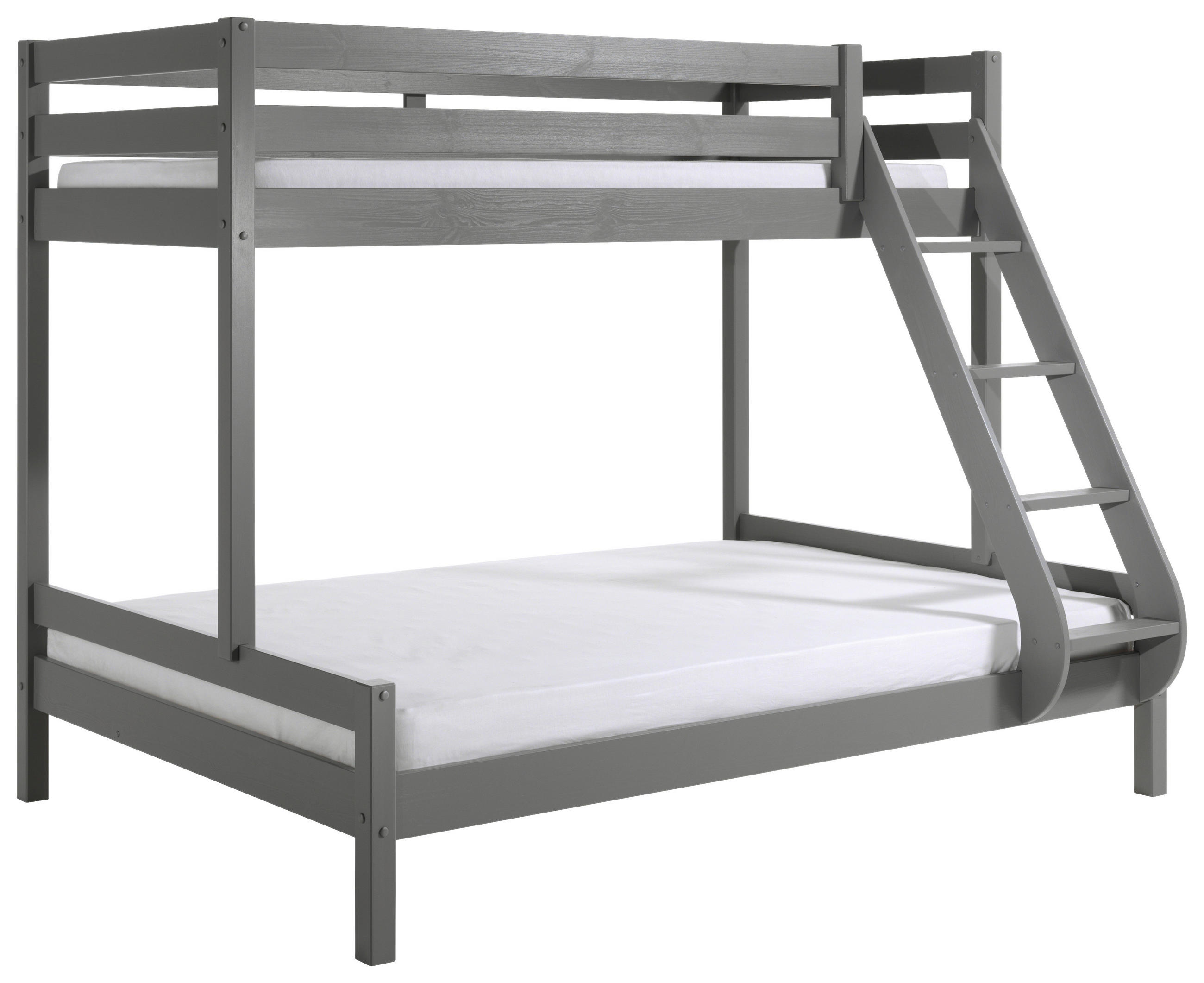 ETAGENBETT 90/140/200 cm Grau  - Grau, MODERN, Holz (90/140/200cm) - MID.YOU
