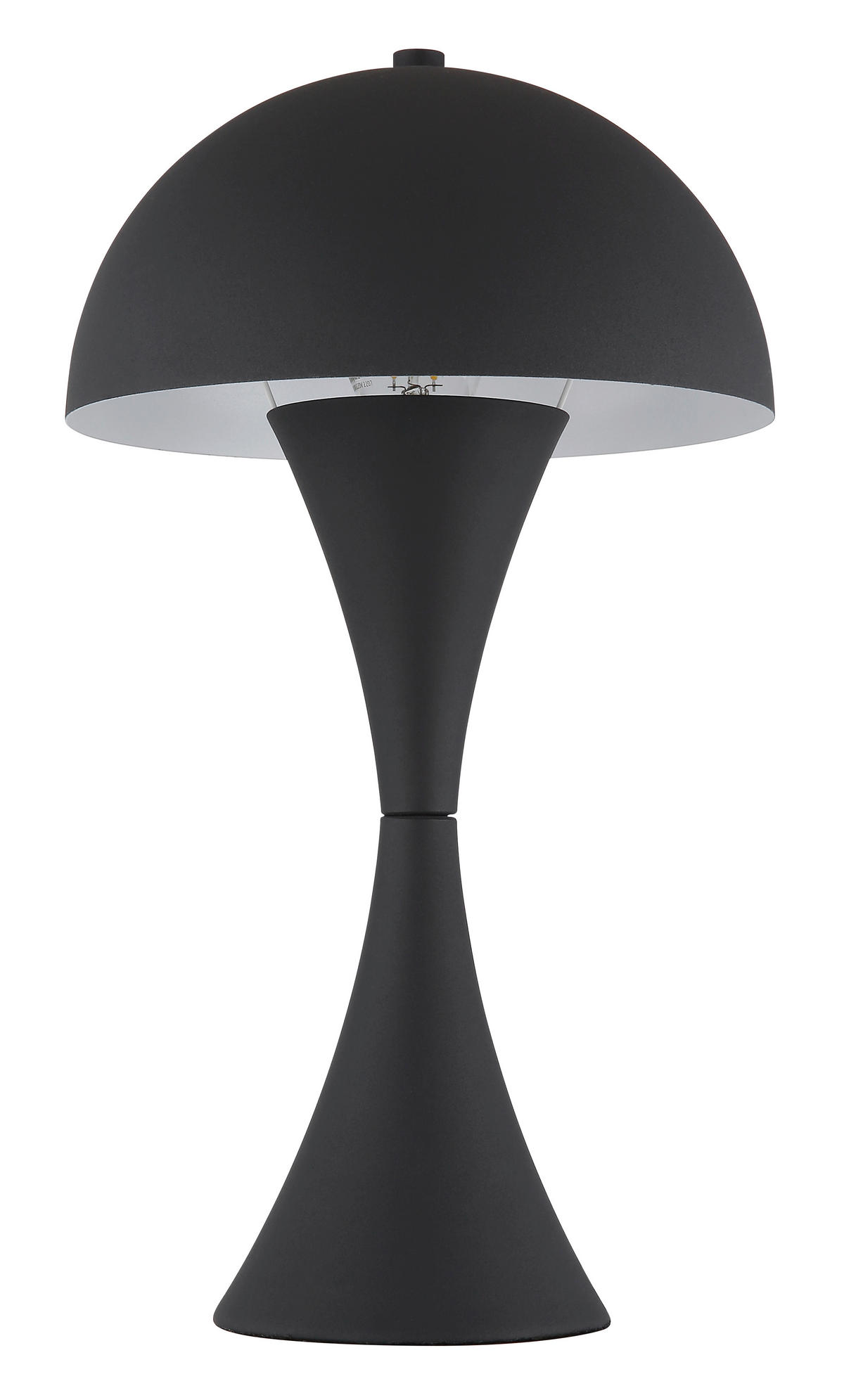 TISCHLEUCHTE - Schwarz, Design, Kunststoff/Metall (20/36,1cm) - Globo