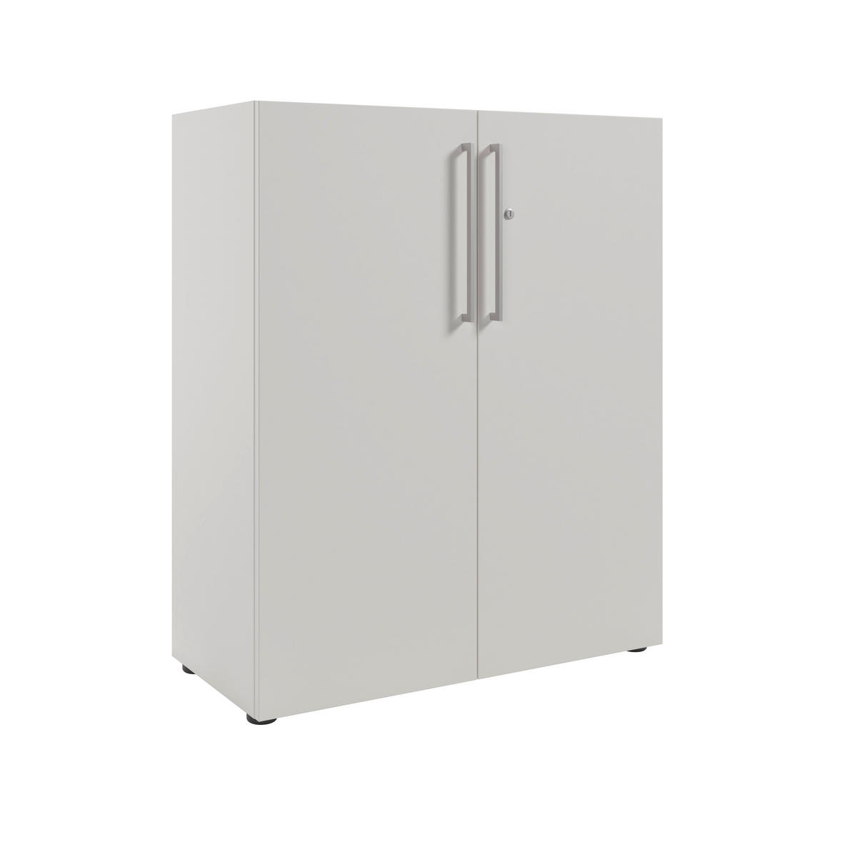 KOMMODE Colorado  in 89,8/110/42,9 cm  - Silberfarben/Schwarz, MODERN, Holzwerkstoff/Kunststoff (89,8/110/42,9cm) - Novel