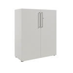 KOMMODE Colorado in 89,8/110/42,9 cm - Silberfarben/Schwarz, MODERN, Holzwerkstoff/Kunststoff (89,8/110/42,9cm) - Novel