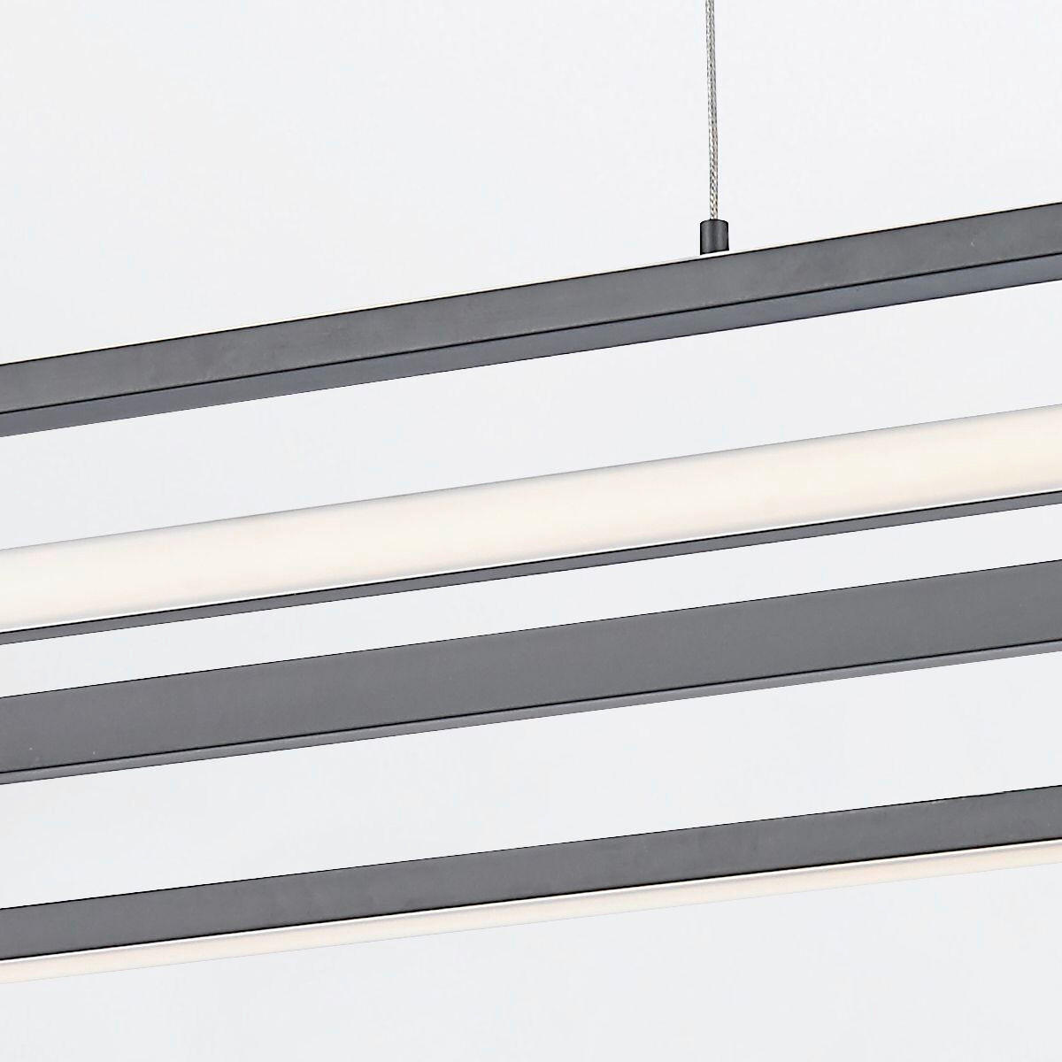 LED-HÄNGELEUCHTE 107,1/44,9/16,7 cm    - Schwarz, Design, Kunststoff/Metall (107,1/44,9/16,7cm) - Elstead Lighting