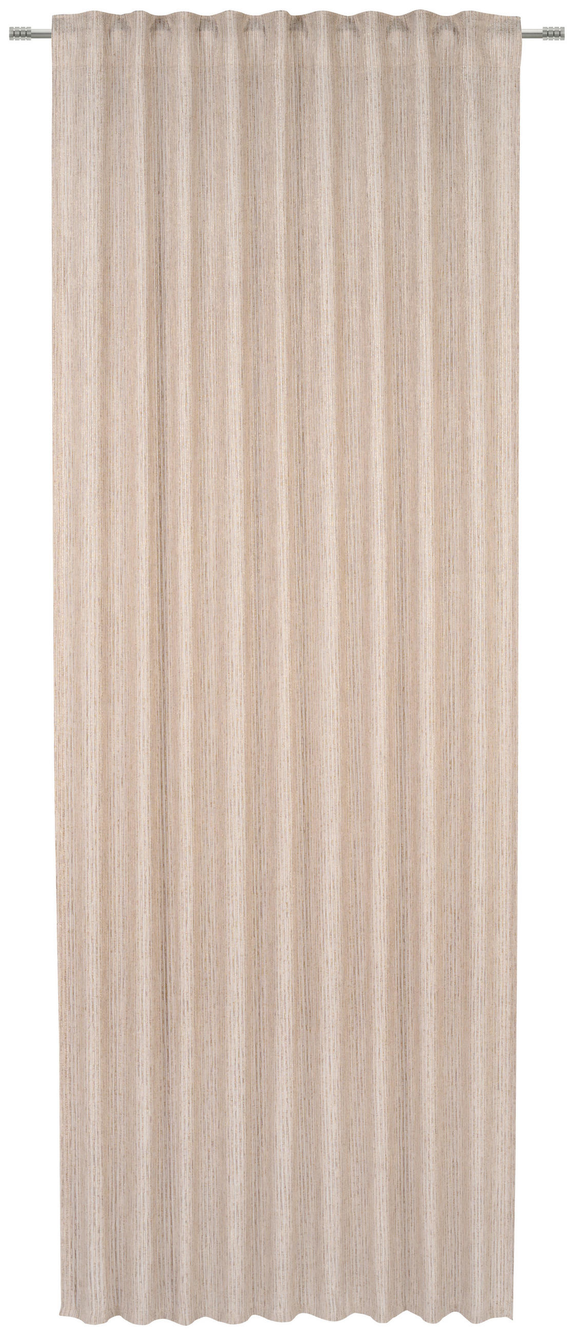 ZAVJESA SA SKRIVENIM OMČAMA smeđa  140/245 cm  - smeđa, Design, tekstil (140/245cm) - Esposa