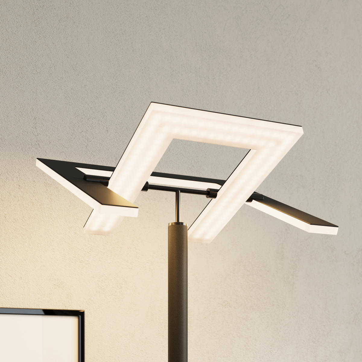 LED-DECKENFLUTER Niko 35/180 cm  - Schwarz, KONVENTIONELL, Kunststoff/Metall (35/180cm) - Dieter Knoll