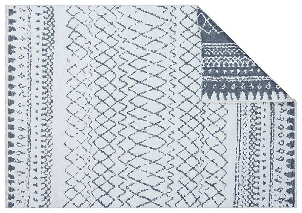 RAVNO TKANA PREPROGA  NATURALI     120/180 cm    tkano  bela, temno siva  - temno siva/bela, Trendi, tekstil (120/180cm) - Novel