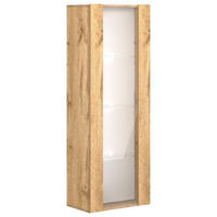 HÄNGEVITRINE in Eiche Wotan  - Eiche Wotan, Design, Glas/Holzwerkstoff (40/140/30cm) - Livetastic