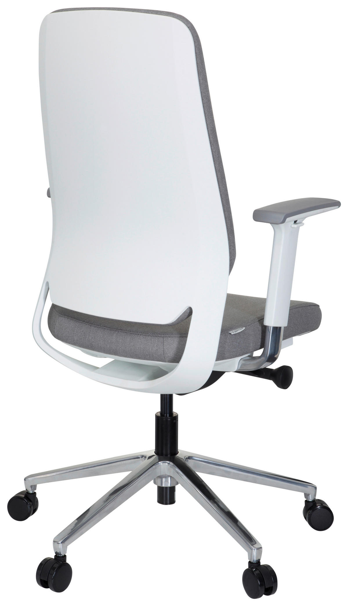SNURRSTOL  i flatväv grå, vit  - vit/grå, Modern, metall/textil (56/131/67cm) - MID.YOU