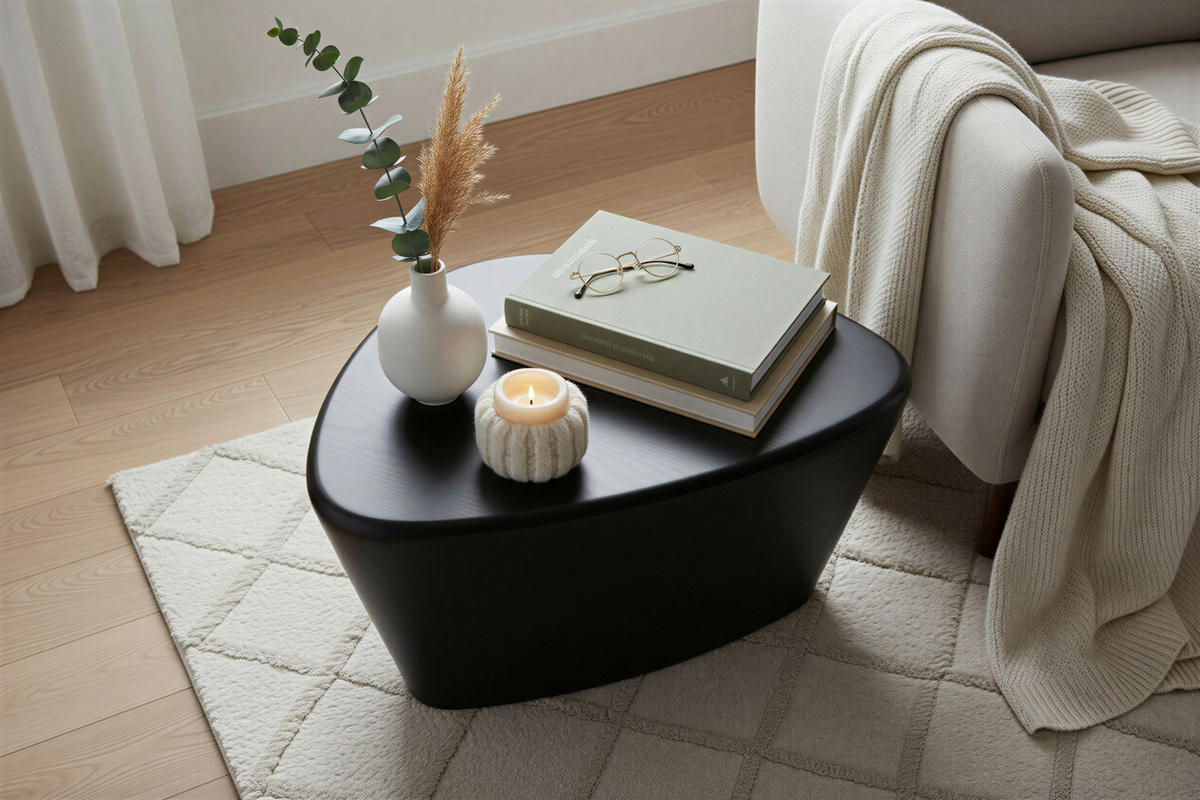 BEISTELLTISCH in Holz 70/53/36 cm  - Schwarz, Design, Holz (70/53/36cm) - MID.YOU