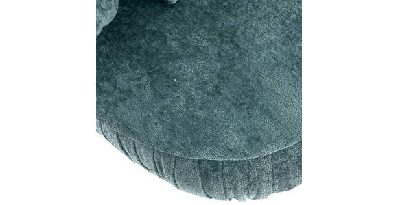 BIGSOFA Chenille Türkis  - Türkis/Schwarz, Design, Holz/Textil (245/85/110cm) - Landscape