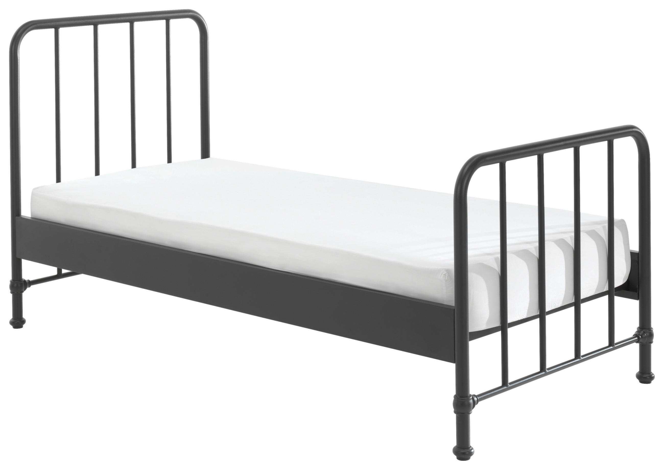 KINDER-/JUNIORBETT - Schwarz, MODERN, Holz/Metall (90/200cm) - MID.YOU