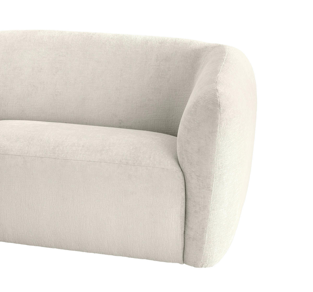 ECKSOFA in Mikrofaser Weiss  - Weiss/Schwarz, Modern, Kunststoff/Textil (182/276cm) - Livetastic