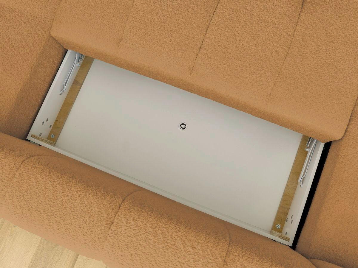 WOHNLANDSCHAFT  FUJI  Gelb Bouclé  - Gelb/Schwarz, MODERN, Kunststoff/Textil (160/377/204cm)