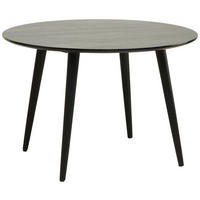 JEDÁLENSKÝ STÔL, akácia, čierna, 115/76/115 cm - čierna, Modern, drevo (115/76/115cm) - MID.YOU