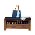 GARDEROBENBANK  in 100/48/40 cm  - Anthrazit/Akaziefarben, LIFESTYLE, Textil/Metall (100/48/40cm) - Landscape
