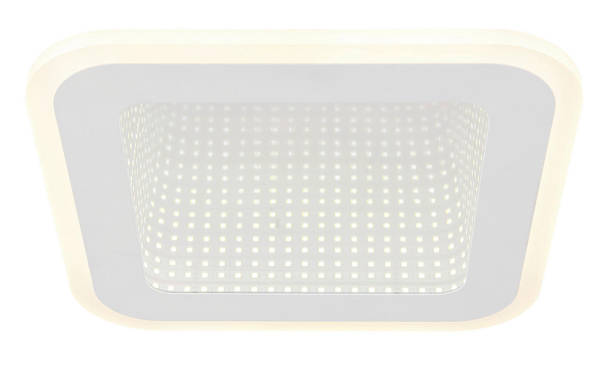 STROPNA LED-SVETILKA   //4000 K/230 V/ - bela/opal, Design, kovina/umetna masa (23/23/4cm) - Globo