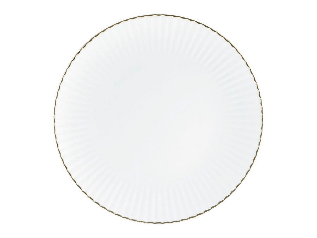 KOMBISERVICE Allegra Goldband 30-teilig  - Goldfarben/Weiß, Basics, Keramik (43/36,5/32,5null) - Creatable