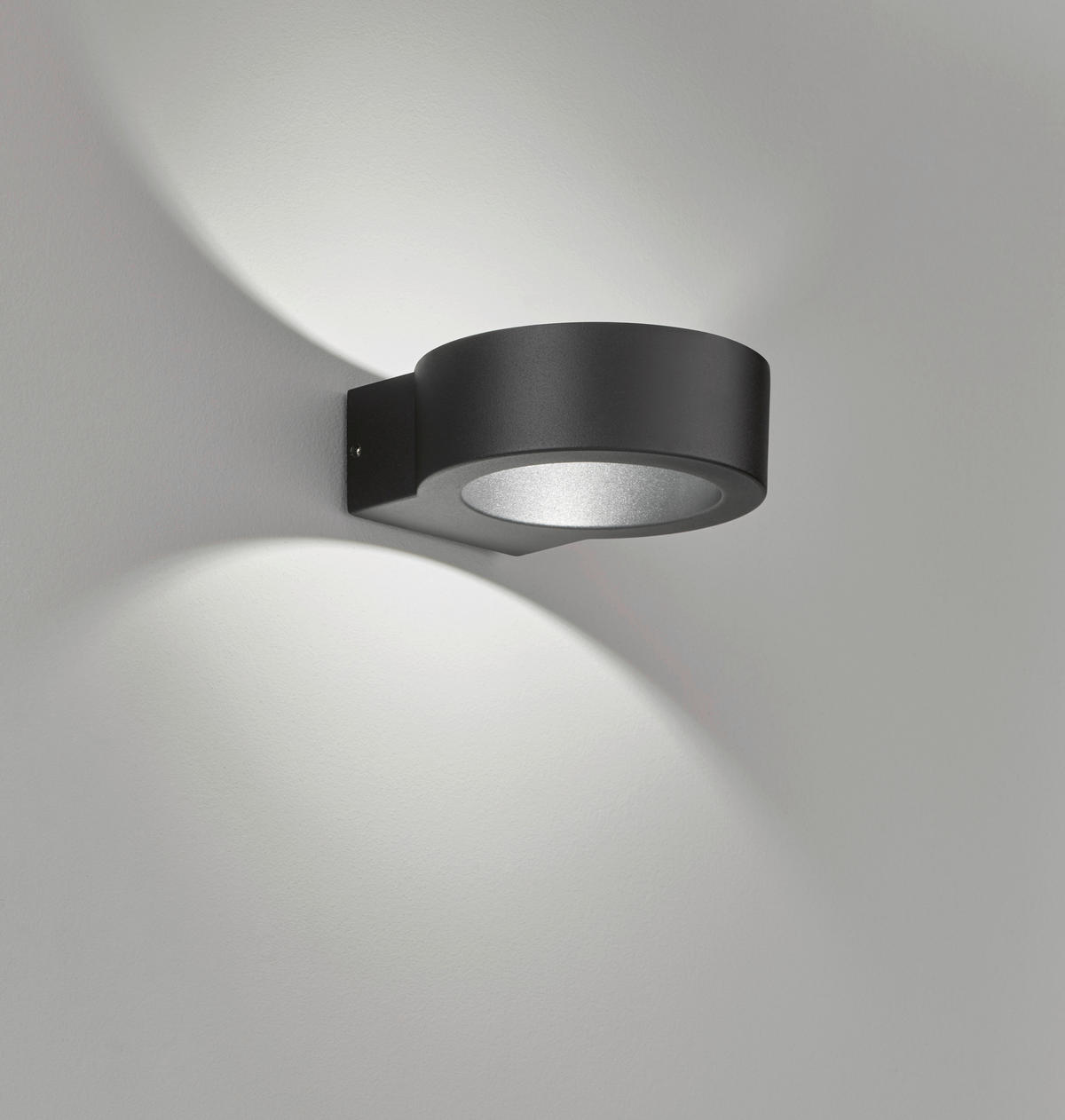 VÄGGLAMPA FÖR UTOMHUS - svart, Design, metall/glas (12.50/4.50cm) - Fischer & Honsel