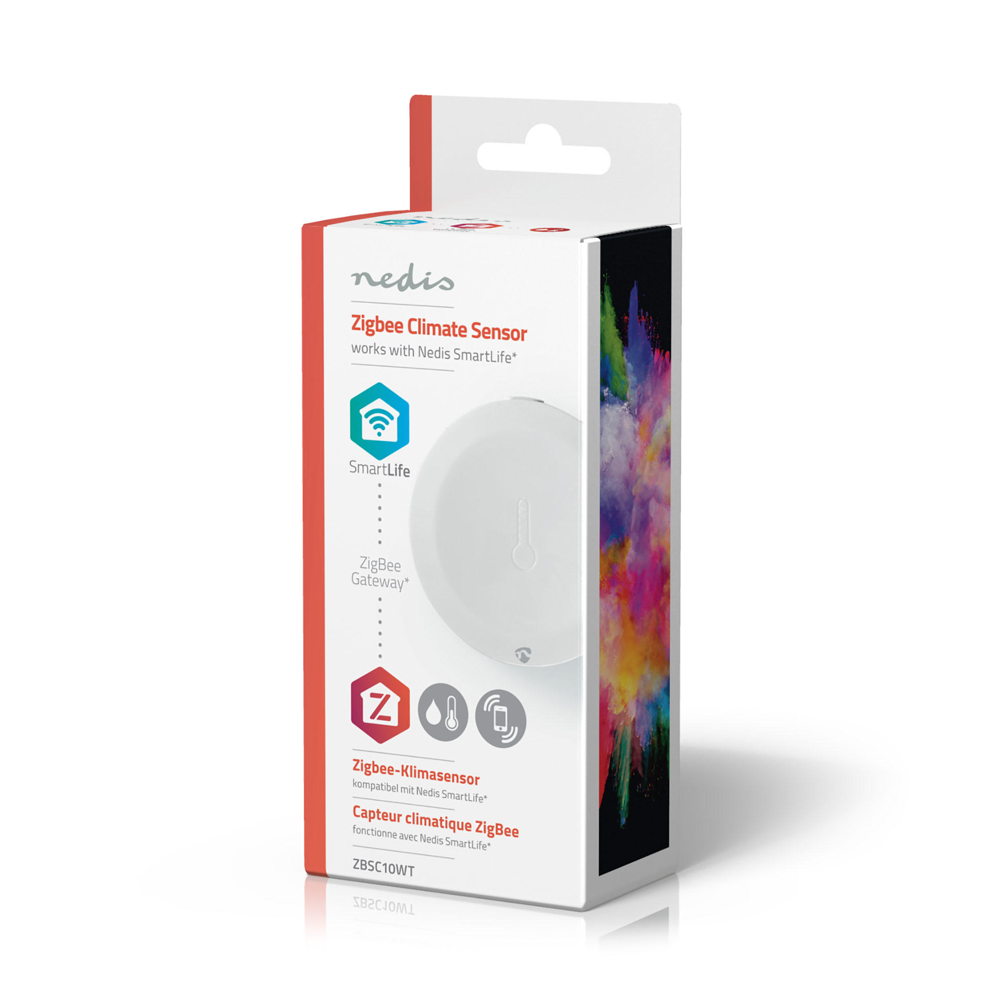 Smart Klimasensor - Weiß, Basics, Kunststoff (4,4/1,4/4,5cm) - Nedis SmartLife