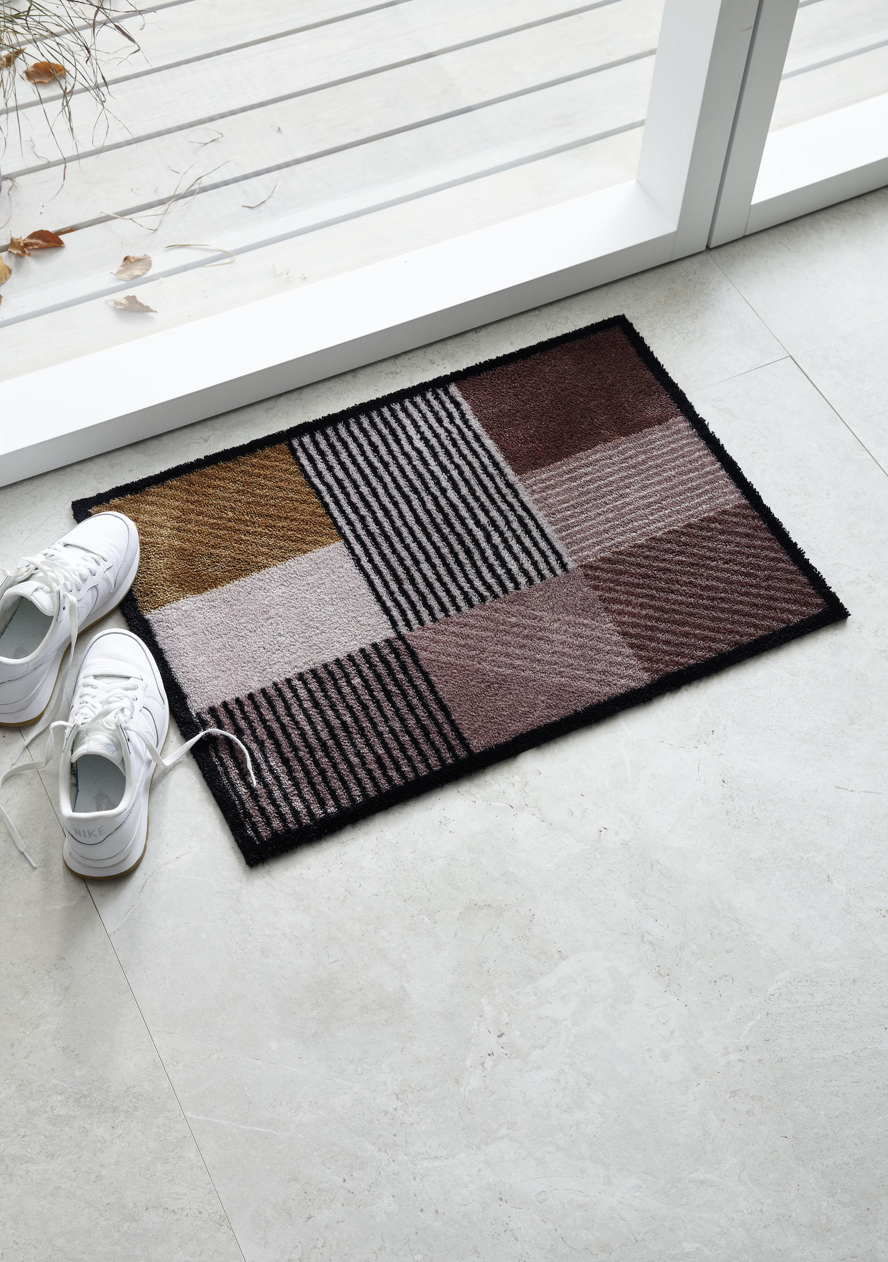 FUßMATTE  67/100 cm  Braun, Rosa, Rot, Schwarz, Rotbraun  - Rotbraun/Rot, KONVENTIONELL, Textil (67/100cm) - Schöner Wohnen