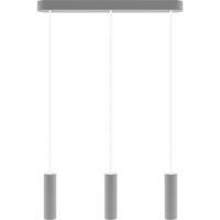 ZÁVESNÉ SVIETIDLO, 52/3.4/150 cm  - sivá, Design, drevo (52/3.4/150cm)