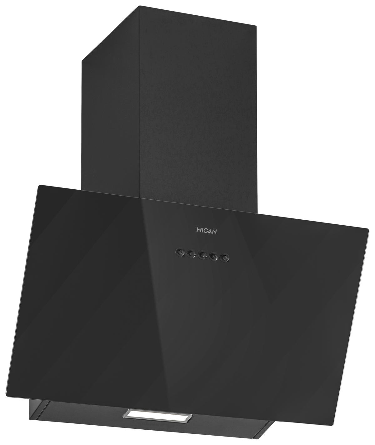 PÁRAELSZÍVÓ - fekete, Basics, Üveg/fém (60/60,5-88,5/31,5cm) - Mican