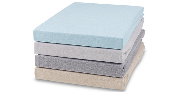 Spannleintuch Lana 200x200 cm - Anthrazit, MODERN, Textil (180-200/200cm) - Luca Bessoni