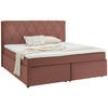 BOXSPRINGBETT 160/200 cm  in Rosa  - Schwarz/Rosa, Design, Holzwerkstoff/Kunststoff (160/200cm) - Xora