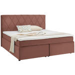 BOXSPRINGBETT 180/200 cm  in Rosa  - Schwarz/Rosa, Design, Kunststoff/Textil (180/200cm) - Xora