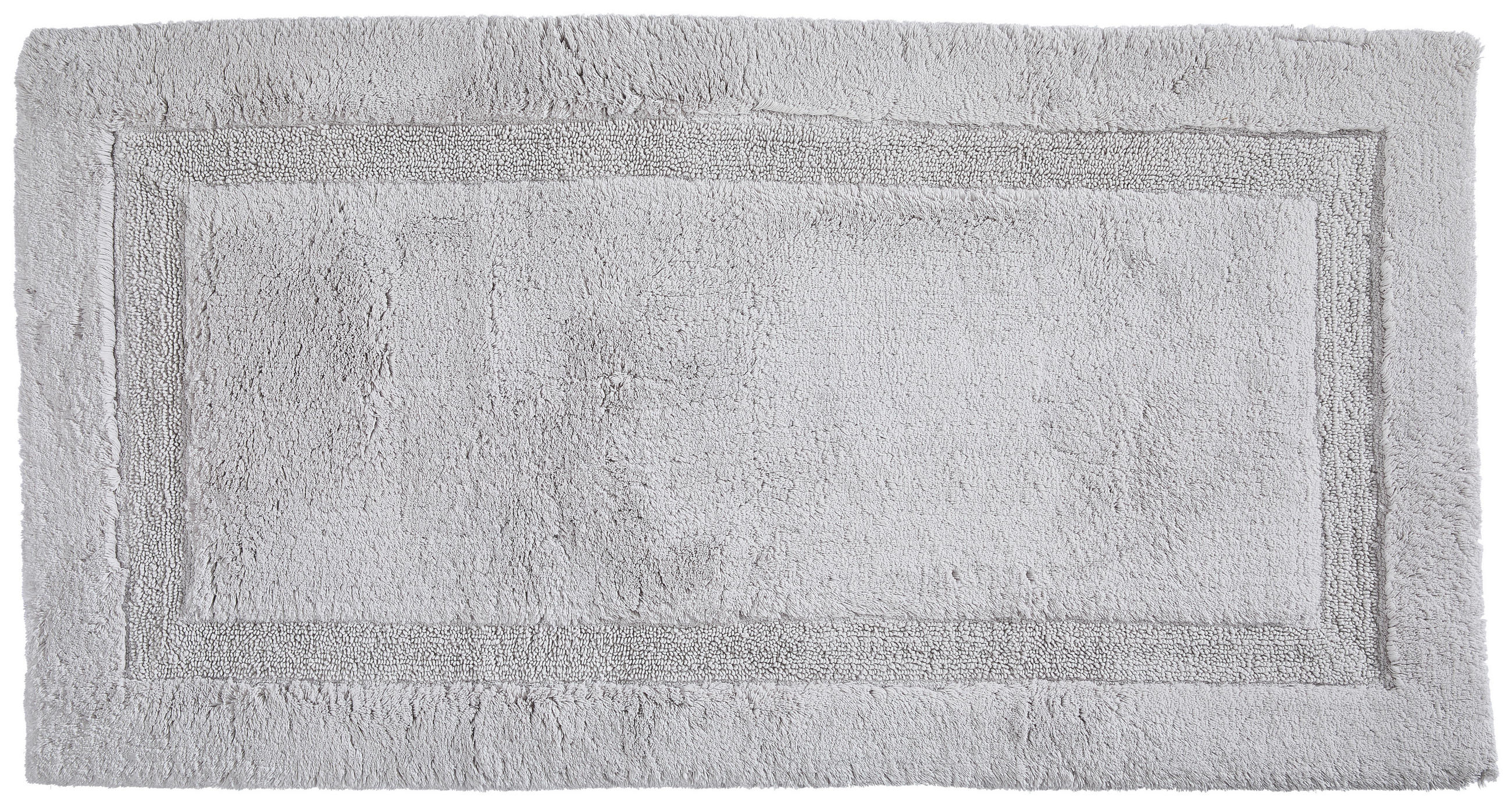 BADEMATTE Silberfarben 80/150 cm  - Silberfarben, Trend, Textil (80/150cm) - Bio:Vio