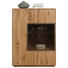 HIGHBOARD Wildeiche massiv gebürstet Eichefarben - Eichefarben, Design, Glas/Holz (99/134,5/44cm) - Valnatura